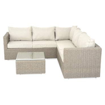 CASABOA Set mobilier terasă/grădină, colțar și măsuță