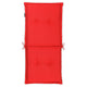 BASIC RED Pernă scaun spătar înalt, 50x100cm