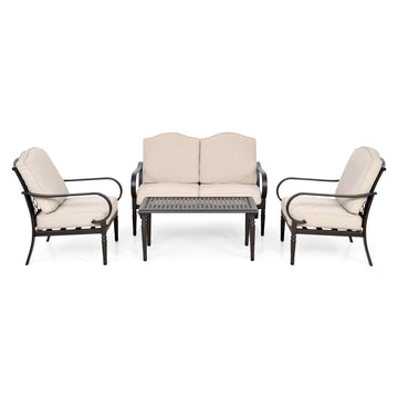 LAUREL Set mobilier terasă/grădină, 2 fotolii, canapea și măsuță de la Mobexpert