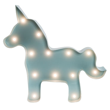 UNICORN Decor luminos din metal pentru copii