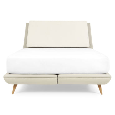 MEDELLIN Pat tapițat, somieră și LED incluse