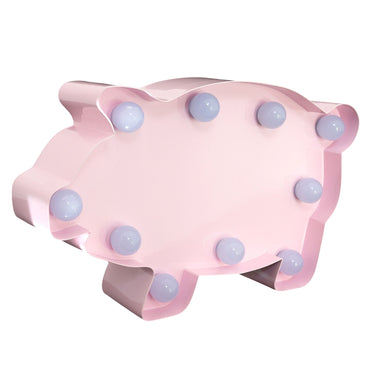 PIGGY Decor luminos din metal pentru copii