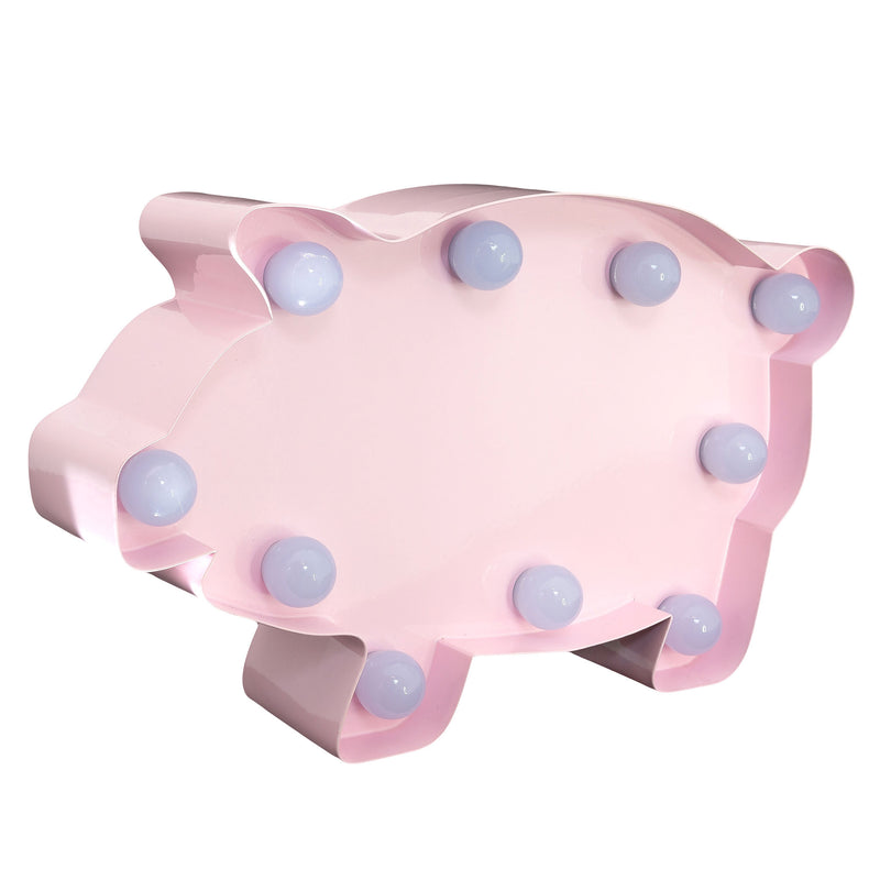 PIGGY Decor luminos din metal pentru copii