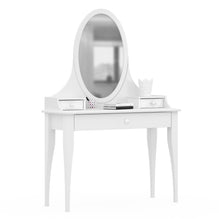 LAILA Masă toaletă copii, oglindă ovală