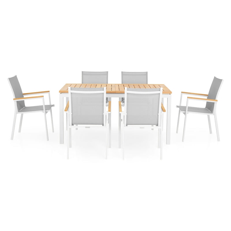 ESSENCE/SOHO Set mobilier terasă/grădină, 6 scaune și masă extensibilă