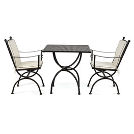 ROMEO Set mobilier terasă/grădină, 2 scaune și masă