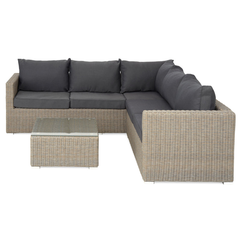 CASABOA Set mobilier terasă/grădină, colțar și măsuță