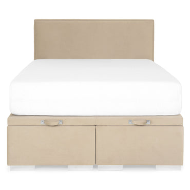 HOPKINS Pat tapițat, somieră rabatabilă și ladă depozitare incluse
