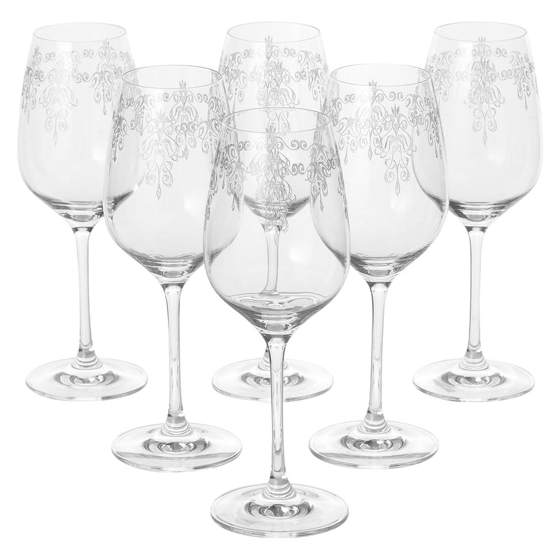 CHESTER Set 6 pahare vin alb, sticlă, 340ml