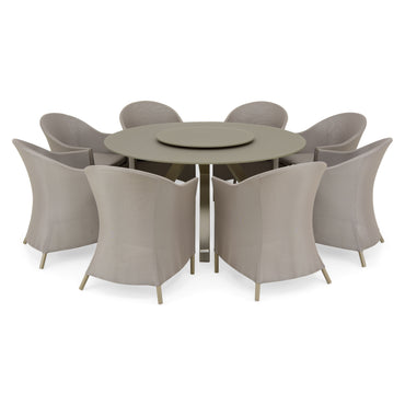 DORIS/SEDONA Set mobilier terasă/grădină, 8 scaune și masă