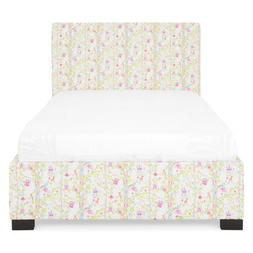 FANCY Pat tapițat copii, 120x200cm, somieră inclusă