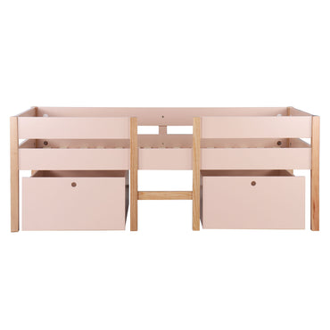 ANGEL Pat înalt copii, 90x200cm, 2 sertare, somieră inclusă