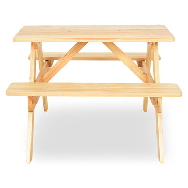KIDS PICNIC Set mobilier terasă/grădină, masă pliabilă, 2 banchete