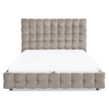 OXFORD Pat tapițat, 160x200cm, somieră rabatabilă și ladă depozitare incluse