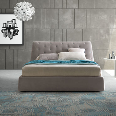 GRADY Pat tapițat, 160x200cm, somieră inclusă