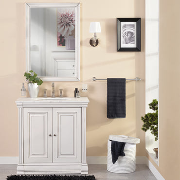 JAZZ  Set mască lavoar 2 uși, top marmură artificială și lavoar ceramic