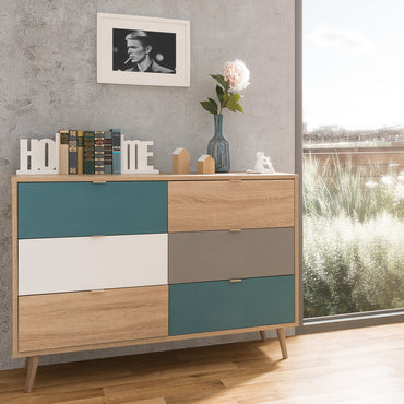 KULTUR Comodă 6 sertare