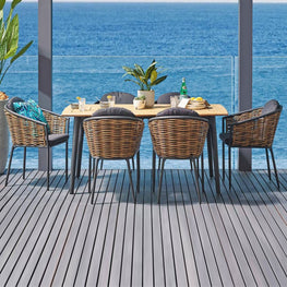 DARIO Set mobilier terasă/grădină, 8 scaune și masă