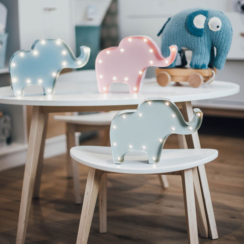 ELEPHANT Decor luminos din metal pentru copii