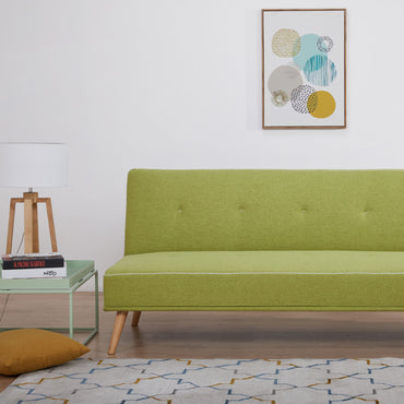 SAGRES Canapea extensibilă, 3 locuri, stofă