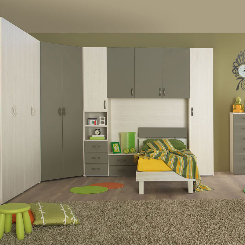 CAMBRIDGE Pat copii, 120x190cm, ladă și somieră incluse