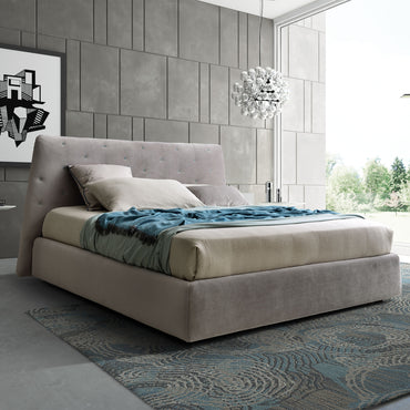 GRADY Pat tapițat, 160x200cm, somieră inclusă