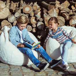 POLAR BEAR Puf beanbag copii, husă detașabilă