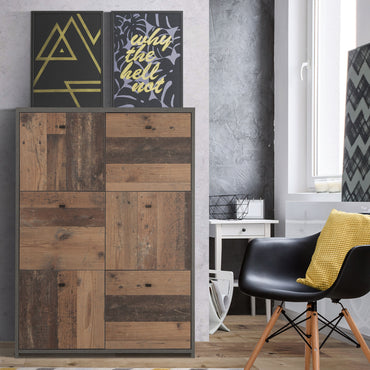 GLOVER Comodă 6 uși