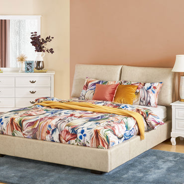 GRANT Pat tapițat, 160x200cm, somieră inclusă