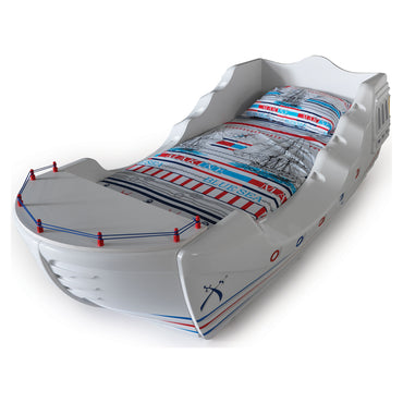 BOAT Pat copii, 90x190cm, somieră inclusă