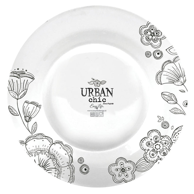 URBAN CHIC Farfurie aperitiv, porțelan, D.19cm