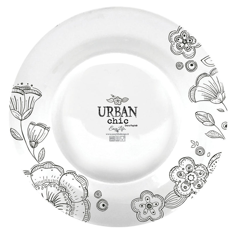 URBAN CHIC Farfurie aperitiv, porțelan, D.19cm