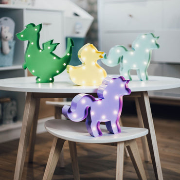 HORSE Decor luminos din metal pentru copii