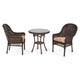 SUSAN Set mobilier gradina/terasa, 2 scaune si masa rotunda cafea
