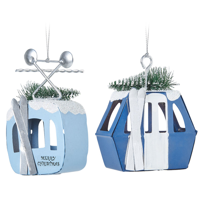 CABLE CAR Set 2 decorațiuni