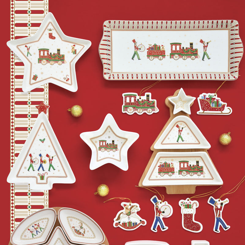POLAR EXPRESS Platou servire, porțelan, D.19,5cm