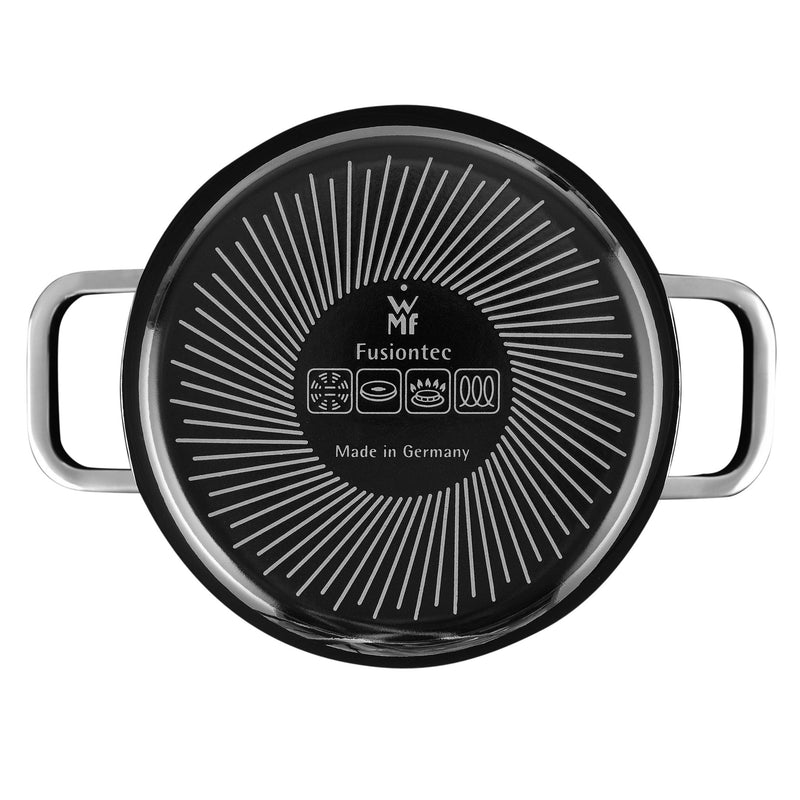 FUNCTIONAL Oală cu mânere și capac, cromargan