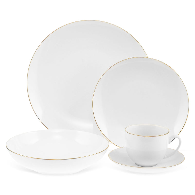 CLARA Set veselă, porțelan, 20 piese
