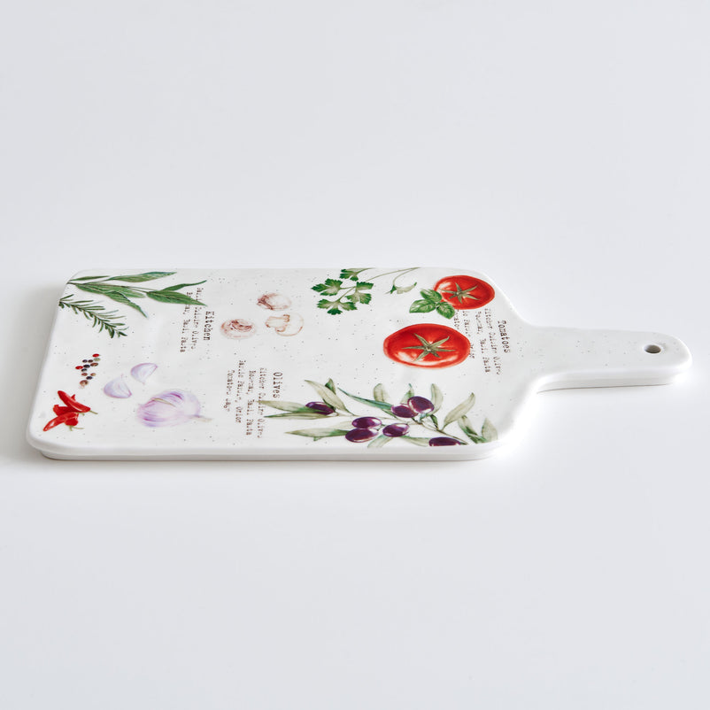 HOME AND KICHEN Platou servire brânzeturi, porțelan, L.35cm