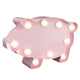 PIGGY Decor luminos din metal pentru copii