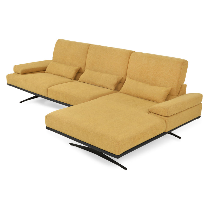 ANCONA Colțar șezlong stânga/dreapta, mecanism spătare, stofă