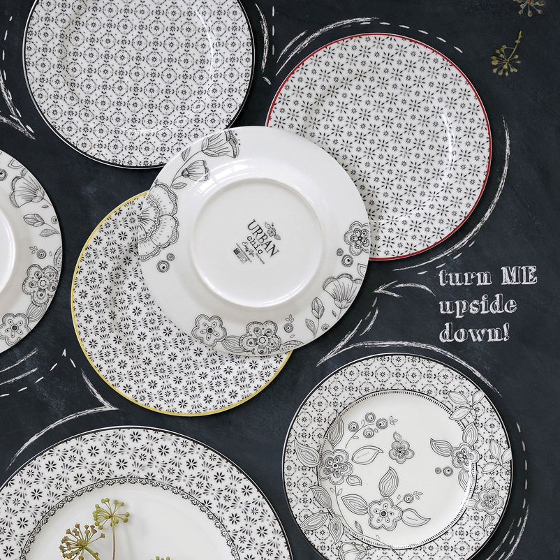 URBAN CHIC Farfurie aperitiv, porțelan, D.19cm