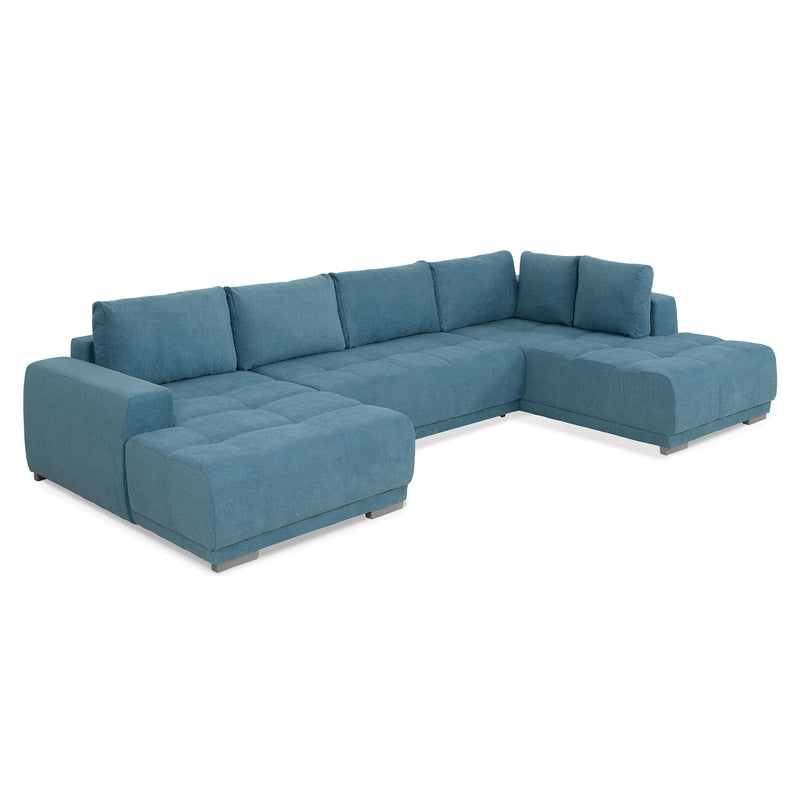 MONZA Ansamblu colțar extensibil stânga/dreapta, stofă