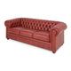 CHESTERFIELD Canapea 3 locuri, piele