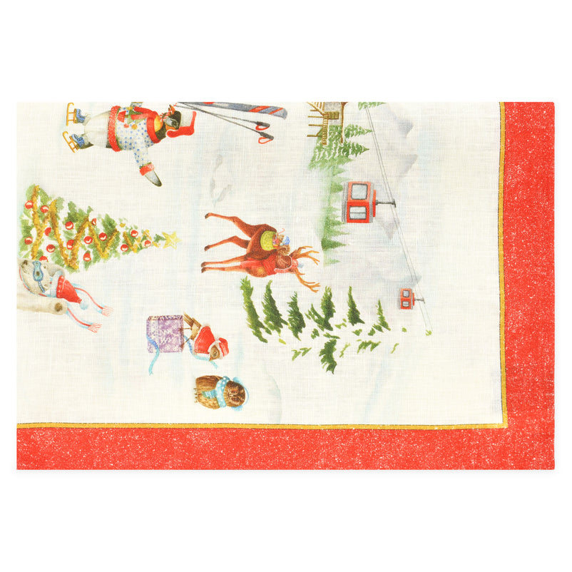 SNOWY CHRISTMAS FOX Prosop bucătărie