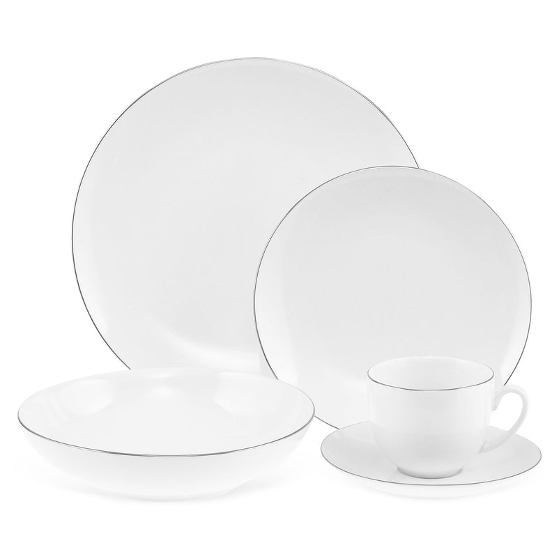 CLARA Set veselă, porțelan, 20 piese