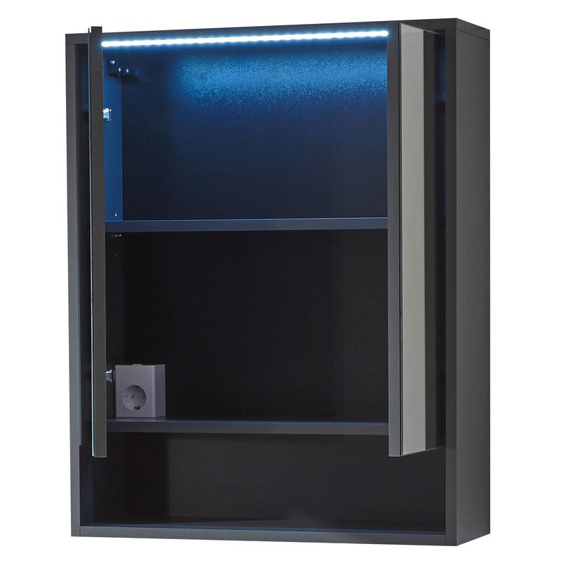 LUCERA Dulap baie suspendat cu oglindă și lumină LED