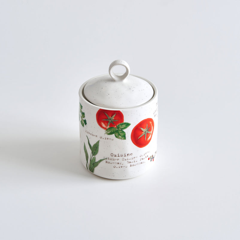 HOME AND KITCHEN Recipient depozitare, porțelan, D.11cm