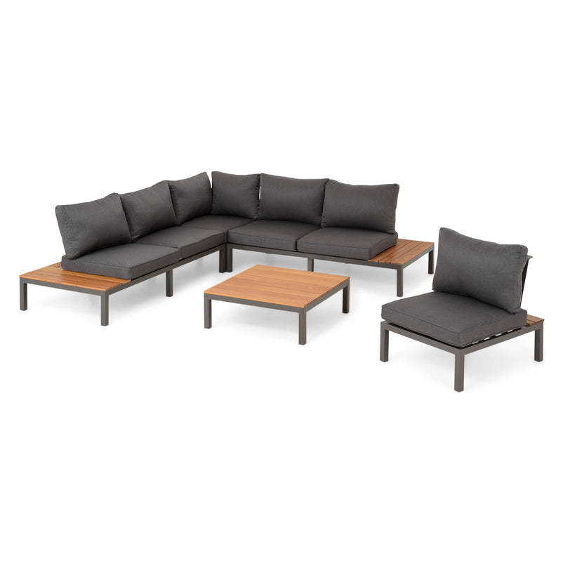 MARLI Set mobilier terasă/grădină, colțar 5 piese