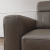 LORMONT Canapea 3 locuri, 1 recliner electric, mecanism tetiere, piele